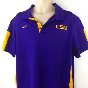 Nike, NCAAA, XL, Embroided, LSU , Dry Fit Polo,